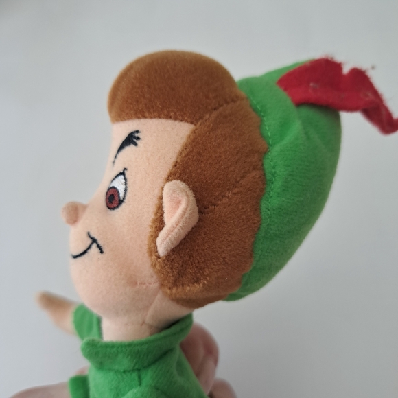 Disney Peter Pan Green and Brown Stuffed Animal 10 Inch - Picture 4 of 5